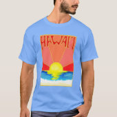 T-shirt Coucher de soleil hawaïen de Kona (Devant)