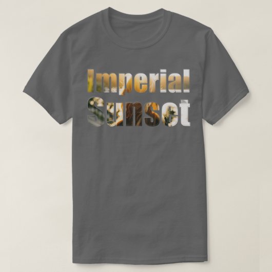 T-shirt Coucher de soleil impérial (Design devant)