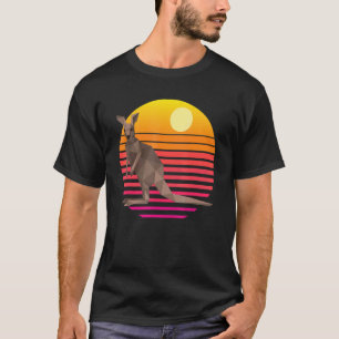 T-shirt Coucher de soleil kangourou Australie kangourous R