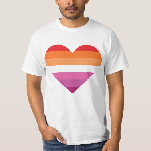 T-shirt Coucher de soleil lesbien (Devant)