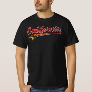 T-shirt coucher de soleil masculin en Californie