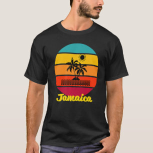 T-shirt Coucher de soleil Palm Trees Beach Croisière Été J