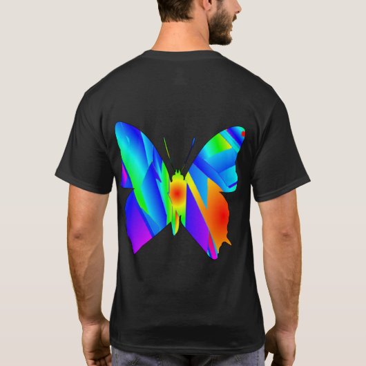 T-shirt Coucher de soleil papillon (Dos)