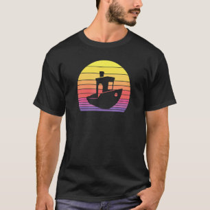 T-shirt Coucher de soleil pour imprimante 3d vintage pour
