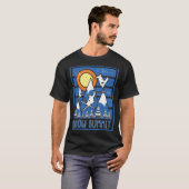 T-shirt Coucher de soleil Retro Snow Summit (Devant entier)