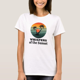 T-shirt Coucher de soleil rétro Vintage coloré