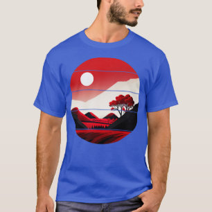 T-shirt Coucher de soleil rouge