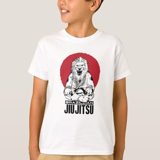 T-shirt Coucher de soleil rouge du Jiu Jitsu (Devant)
