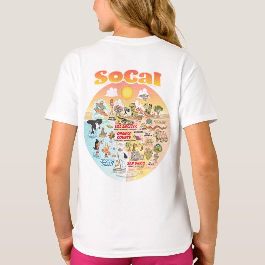 T-shirt Coucher de soleil SoCal (Dos)
