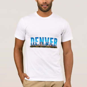 T-shirt Coucher de soleil sur Denver Colorado Montagne Sou
