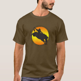 T-shirt Coucher de soleil sur la selle