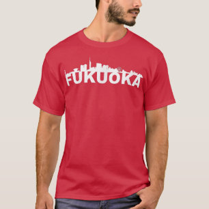 T-shirt Coucher de soleil sur la ville de Fukuoka au Japon