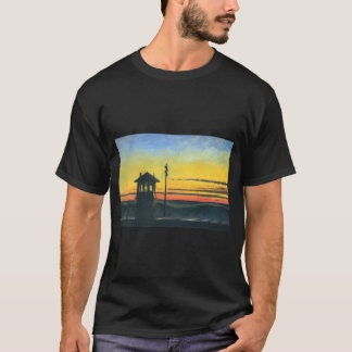T-shirt Coucher de soleil sur le chemin de fer