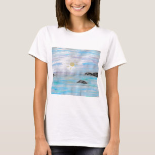 T-shirt Coucher de soleil sur l'eau