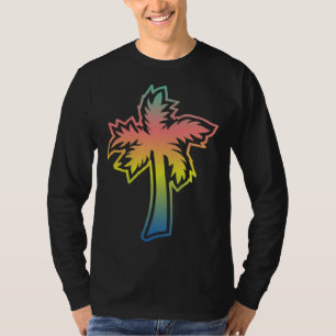 T-shirt Coucher de soleil sur les palmiers Vacances d'été