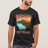 T-shirt Coucher de soleil sur Madère, Portugal dans le sty (Devant)