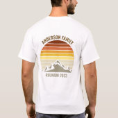 T-shirt Coucher de soleil sur mesure Monts Road Trier Poch (Dos)