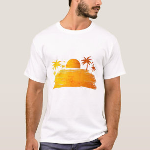T-shirt Coucher de soleil tropical