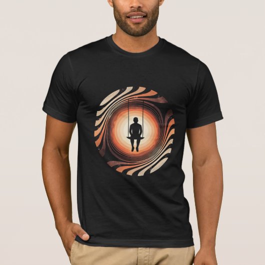 T-Shirt Coucher de Soleil Vintage (Devant)