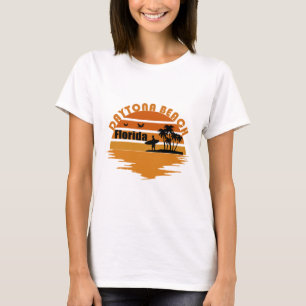 T-shirt Coucher de soleil vintage à Daytona Beach Floride