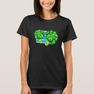 T-shirt Coucher de soleil Vintage Broccoli - Broccoli