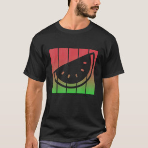 T-shirt Coucher de soleil vintage de pastèque 1