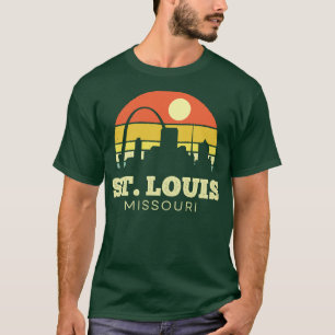 T-shirt Coucher de soleil Vintage de St Louis Missouri