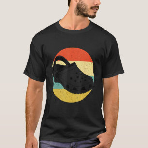 T-shirt Coucher de soleil Vintage de style rétro Crocs