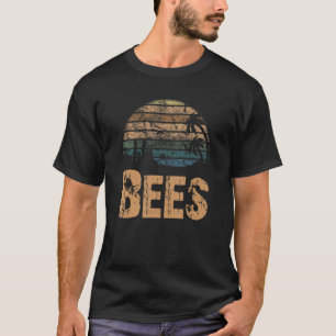 T-shirt Coucher de soleil Vintage des abeilles