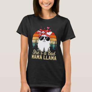 T-shirt Coucher de soleil vintage Elle est une mauvaise ma