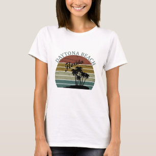 T-shirt Coucher de soleil vintage été Daytona Beach Florid