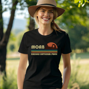 T-shirt Coucher de soleil vintage Moab Utah - Parc nationa