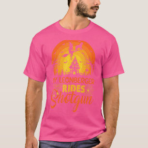 T-shirt Coucher de soleil vintage Mon Leonberger Ride de c