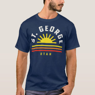T-shirt Coucher de soleil Vintage rétro St George Utah