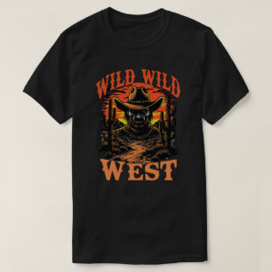 T-shirt Coucher de soleil Wild West Cowboy
