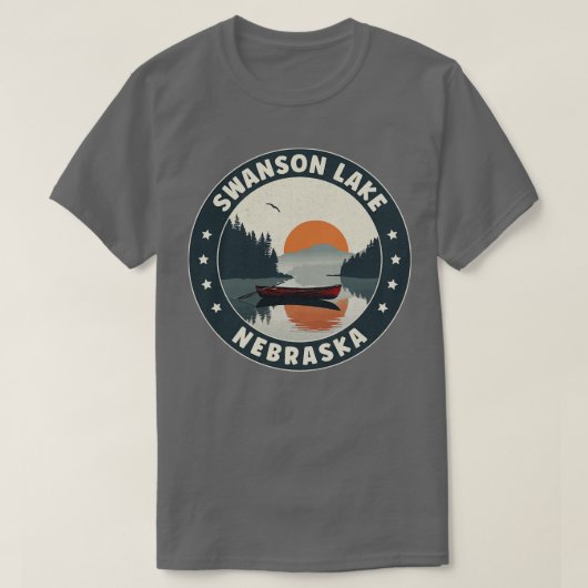 T-shirt Coucher du Nebraska du lac Swanson (Design devant)