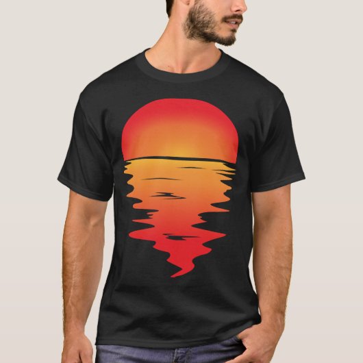 T-shirt Coucher du soleil (Devant)