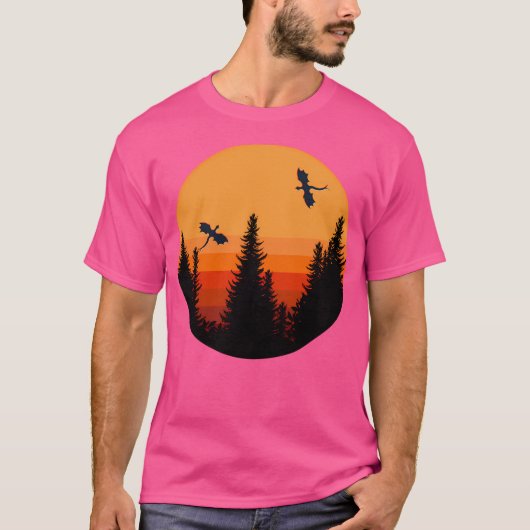 T-shirt Coucher du soleil (Devant)
