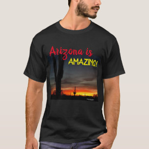 T-shirt Coucher du soleil Arizona de désert de Sonoran