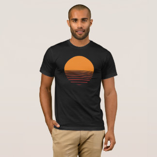 T-shirt Coucher du soleil au-dessus de la conception de