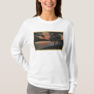 T-shirt Coucher du soleil au lac big Bear