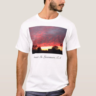 T-shirt Coucher du soleil, coucher du soleil en Livermore,