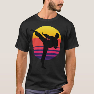 T-shirt Coucher du soleil de combattant du Taekwondo