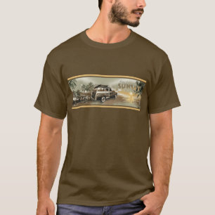 T-shirt coucher du soleil de surf