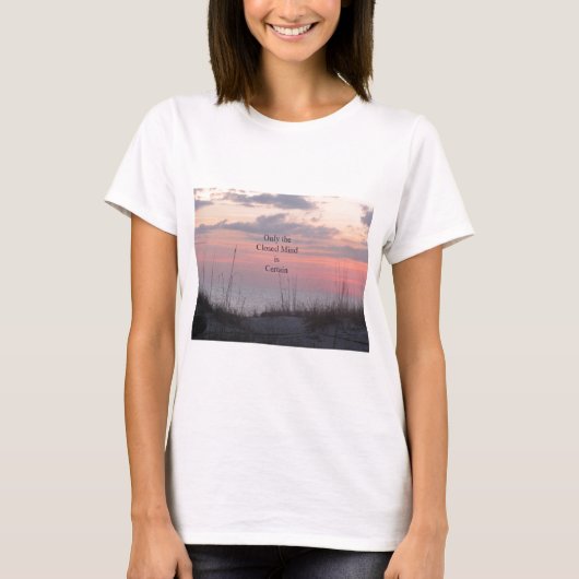 T-shirt Coucher du soleil d'esprit de doyen Spanley Quote (Devant)