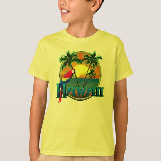 T-shirt Coucher du soleil d'Hawaï (Devant)