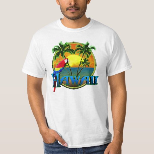 T-shirt Coucher du soleil d'Hawaï (Devant)