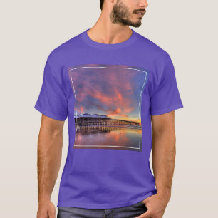 T-shirt Coucher du soleil en cristal de pilier