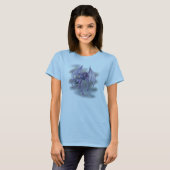 T-shirt Coucher du soleil lilas (Devant entier)