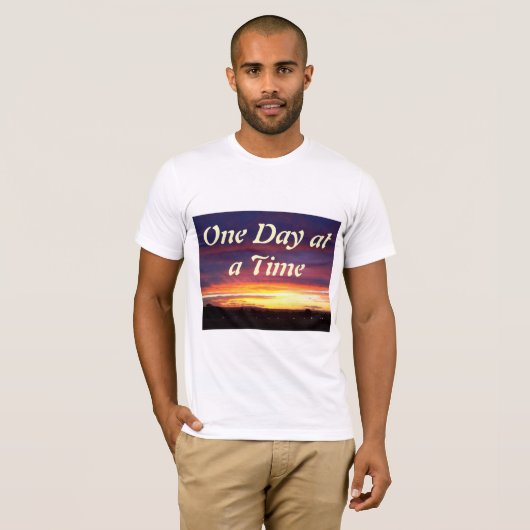 T-shirt Coucher du soleil lumineux ODAT (Devant entier)